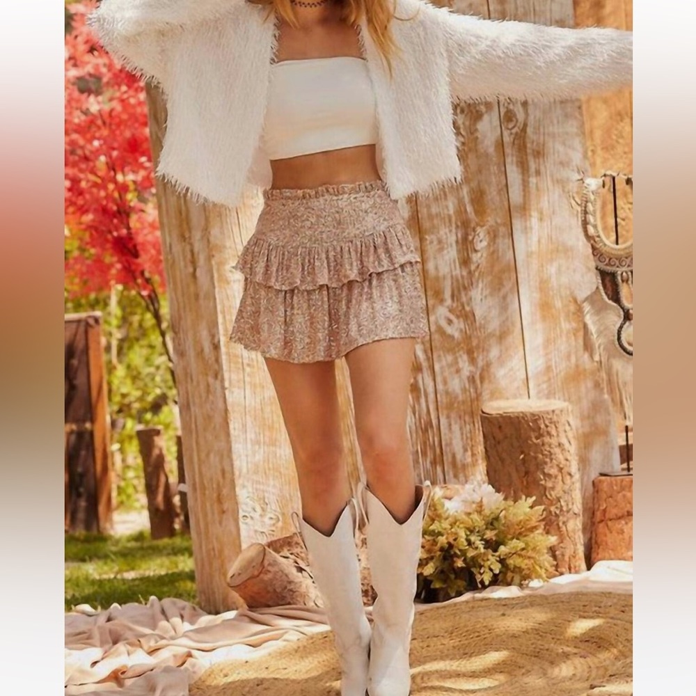 Lurex feather crop cardigan